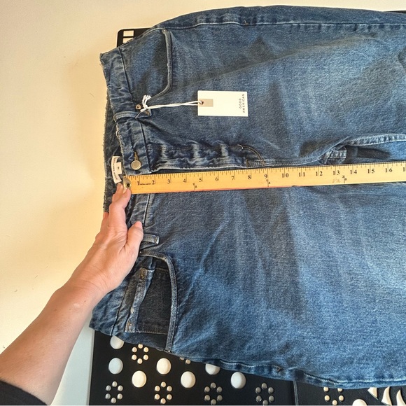 NWT Good American 90s Icon Denim Straight Leg High Rise Size 16 - Picture 14 of 16